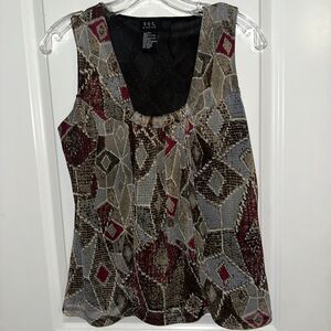 Vintage Womens Babydoll Tank Top Medium Fairy Grunge Y2K Wimisgoth Sleeveless